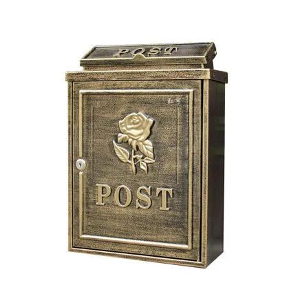 Continental aluminum panel can mail villa mailbox outdoor newspaper boxes waterproof garden post box | Дом и сад