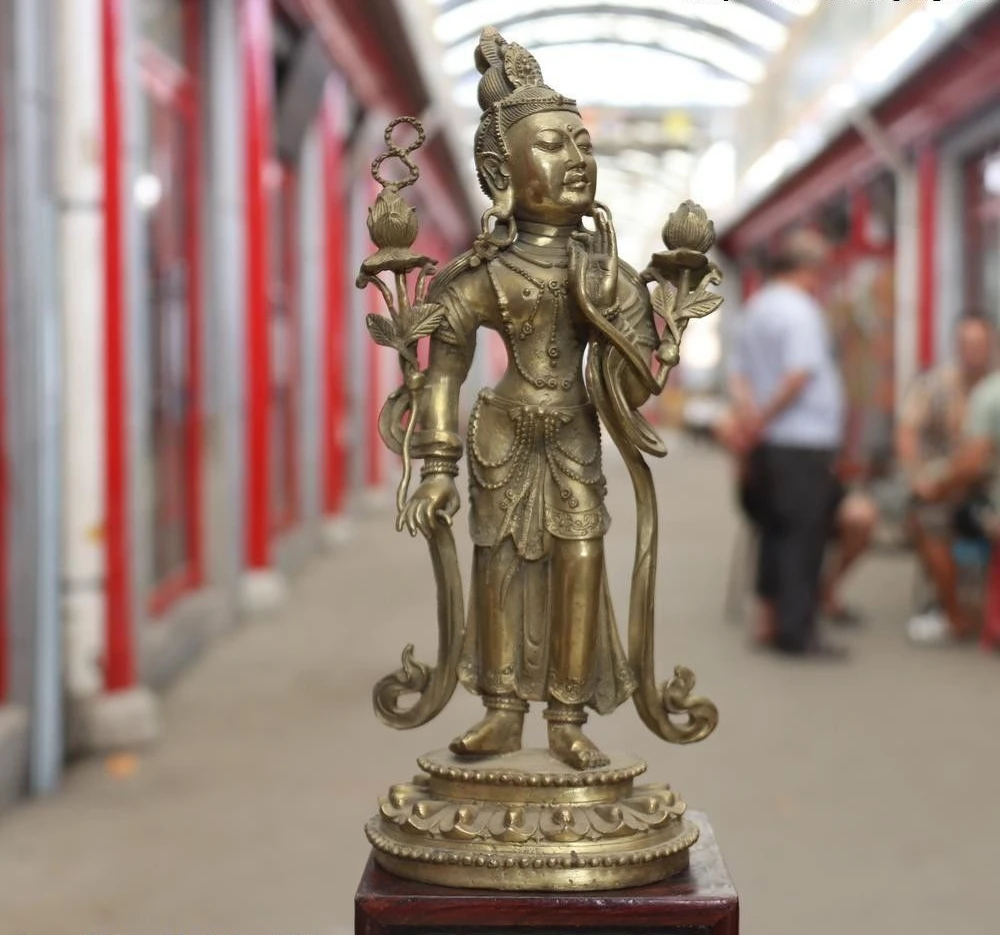 Старая тибетская медная Бронзовая статуя Падмапани Avalokitesvara GuanYin KwanYin Будды
Старая тибетская медная Бронзовая статуя Падмапани Avalokitesvara GuanYin KwanYin Будды