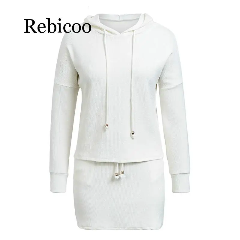 2019 two-piece lace casual female cotton white autumn and winter hooded sweatshirt knit dress
2019 two-piece lace casual female cotton white autumn and winter hooded sweatshirt knit dress
