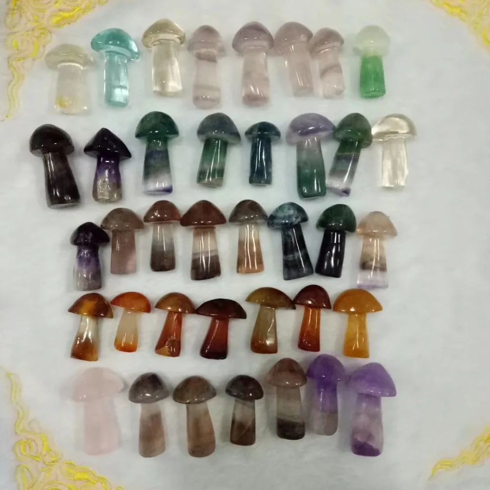 4-5cm natural stone carving crystal mushroom home decorative arts energy healing Drop shipping
4-5cm natural stone carving crystal mushroom home decorative arts energy healing Drop shipping