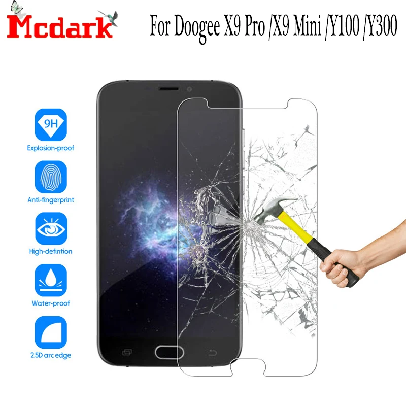 Mcdark 2.5D 9H закаленное стекло Для Doogee Y100 Y300 защита для экрана X9 Pro Mini Закаленное