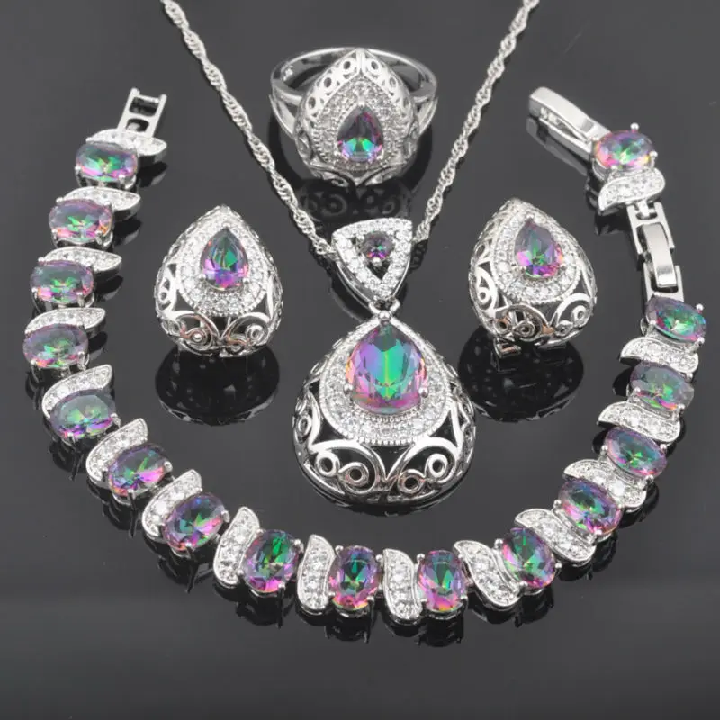 Новинка 2020, яркие серебряные комплекты украшений для женщин, ожерелье, браслет, подвеска, серьги, кольцо, QS0215 
Новинка 2020, яркие серебряные комплекты украшений для женщин, ожерелье, браслет, подвеска, серьги, кольцо, QS0215