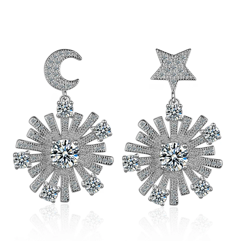 Luxury Big Star Flower CZ Crystal Earrings for Women Cubic Zirconia Fashion Wedding Bridal Earrings Accessories Jewelry
Luxury Big Star Flower CZ Crystal Earrings for Women Cubic Zirconia Fashion Wedding Bridal Earrings Accessories Jewelry