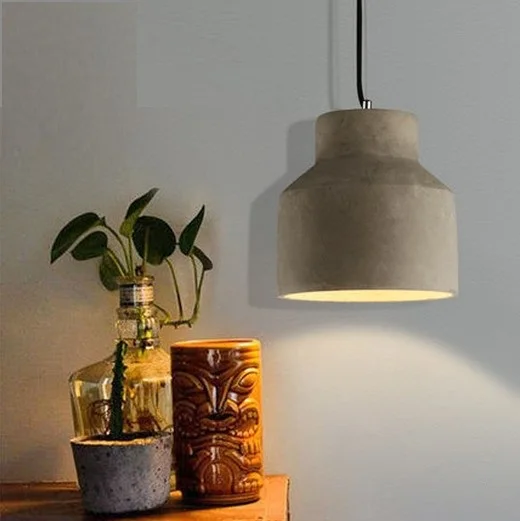 

Nordic Loft Style Creative Cement Droplight LED Industrial Vintage Pendant Light Fixtures For Dining Room Hanging Lamp Lampara