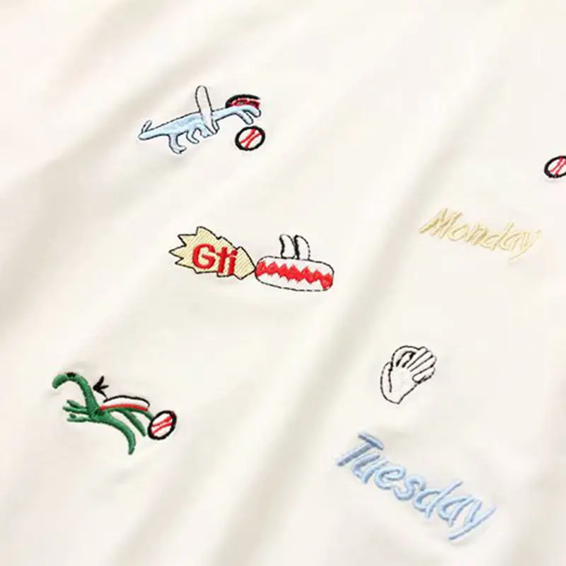 2019 Fashion Embroidery Summer T-shirt Women Short sleeve Casual Top Female Loose O-neck Tees Plus size Cotton Tshirt Tops G283
2019 Fashion Embroidery Summer T-shirt Women Short sleeve Casual Top Female Loose O-neck Tees Plus size Cotton Tshirt Tops G283