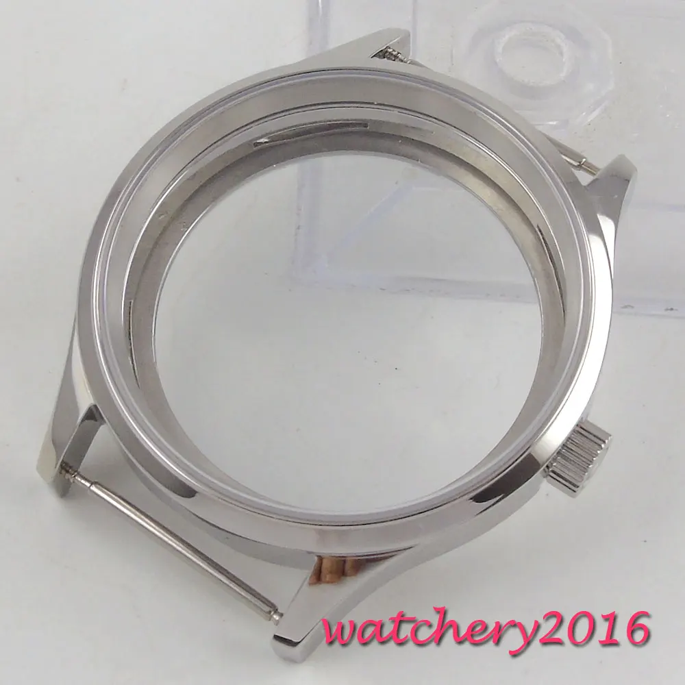 43mm Sapphire crystal 316L stainless steel polished bezel hardened High quality Watch Case fit eta 6497 6498 Movement
43mm Sapphire crystal 316L stainless steel polished bezel hardened High quality Watch Case fit eta 6497 6498 Movement