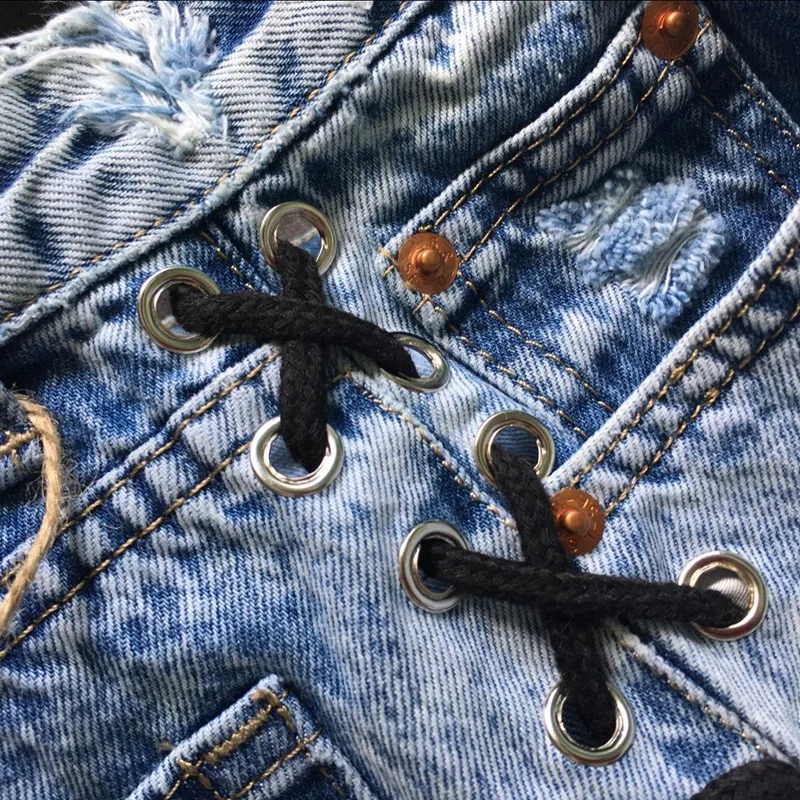 NORMOV High Waisted Mini Short Jeans Women Sexy Denim Blue Shorts Mujer Streetwear Fashion Both Sides Strap Tassel Shorts
NORMOV High Waisted Mini Short Jeans Women Sexy Denim Blue Shorts Mujer Streetwear Fashion Both Sides Strap Tassel Shorts