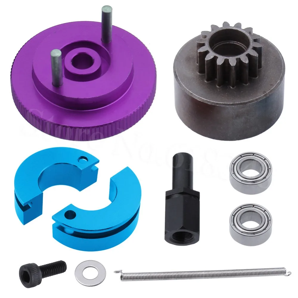 14T Clutch Bell Shoes with Spring Flywheel Assembly Kit Set SH-18 VX-18 Nitro Engine Parts for RC HSP Redcat Exceed
14T Clutch Bell Shoes with Spring Flywheel Assembly Kit Set SH-18 VX-18 Nitro Engine Parts for RC HSP Redcat Exceed