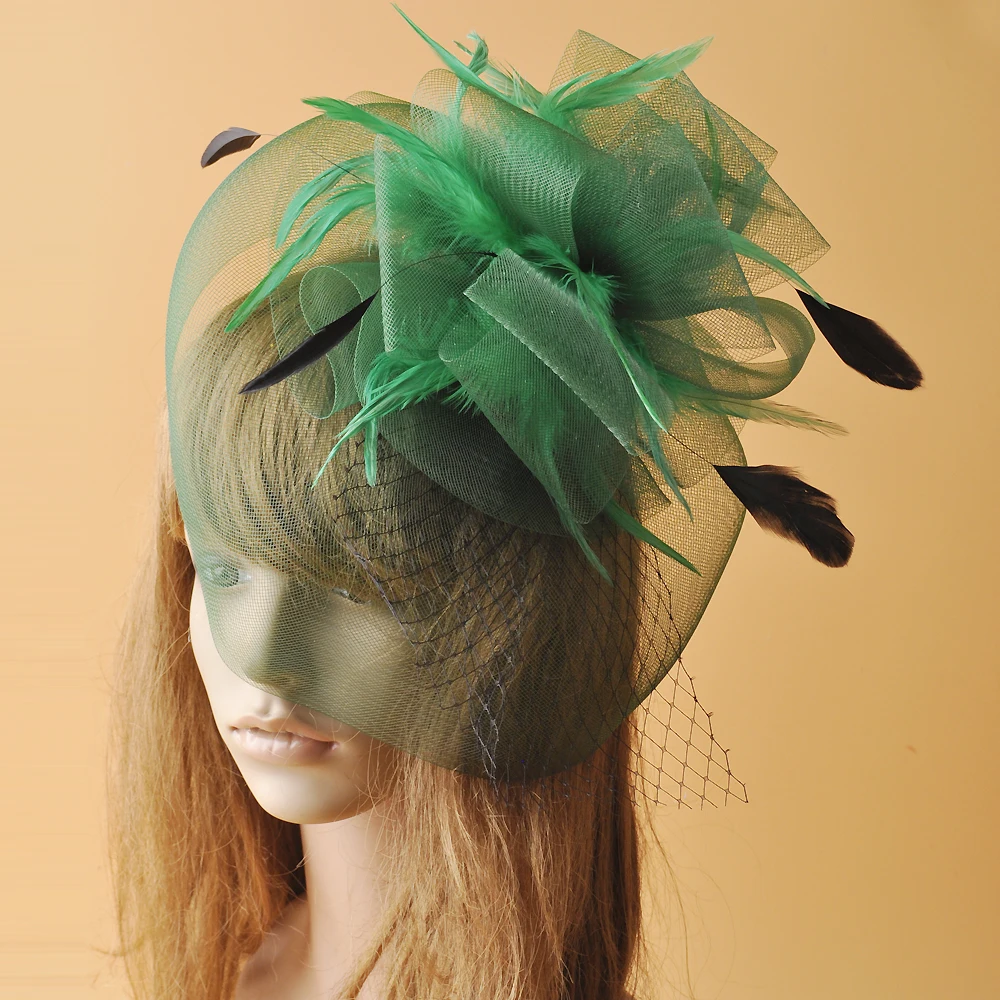 Green Orange Red Grey Gauze Feather Fascinator Hat Hair Clip Women Cocktail Wedding Party Bride Hat Fascinator Ladies Headwear
Green Orange Red Grey Gauze Feather Fascinator Hat Hair Clip Women Cocktail Wedding Party Bride Hat Fascinator Ladies Headwear