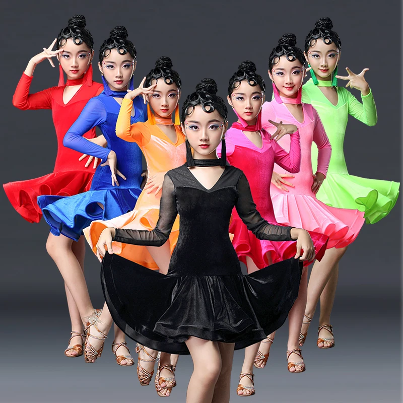 Children girl Gold velvet latin dresses Gymnastics Dancewear Competition Dancing Costume Child ballroom Dance Dress For Girls
Children girl Gold velvet latin dresses Gymnastics Dancewear Competition Dancing Costume Child ballroom Dance Dress For Girls