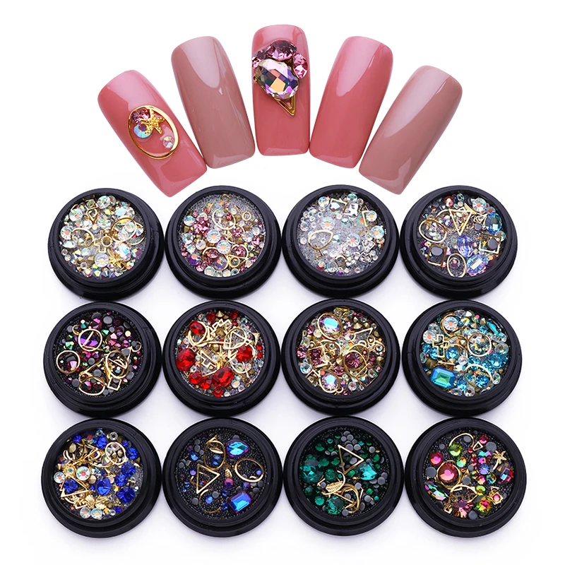 3D Nail Rhinestones Stones Crystals Mixed Colorful Nail Art Decorations DIY Design With Nail Curved Tweezer
3D Nail Rhinestones Stones Crystals Mixed Colorful Nail Art Decorations DIY Design With Nail Curved Tweezer