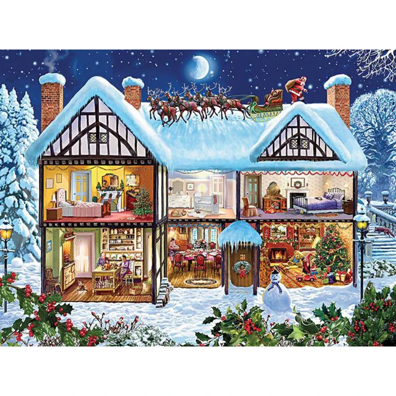 5D DIY diamond embroidery Christmas snow house diamond painting Cross Stitch full square Rhinestone mosaic home decoration
5D DIY diamond embroidery Christmas snow house diamond painting Cross Stitch full square Rhinestone mosaic home decoration