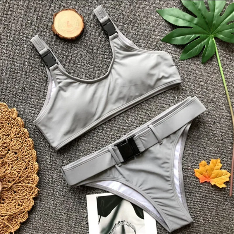 Summer Style Women Push-up Bikini Set High Waist Padded Bandage Swimsuit Pure Color Swimwear Bathing Suit Maillot De Bain Femme
Summer Style Women Push-up Bikini Set High Waist Padded Bandage Swimsuit Pure Color Swimwear Bathing Suit Maillot De Bain Femme
