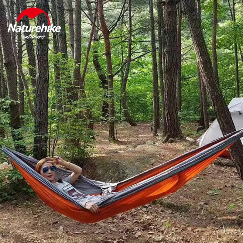 Портативная ультралегкая палатка Naturehike на 1-2 человека из нейлона для кемпинга на открытом воздухе, одно- или двухместная гамак для дикой пляжной зоны или сада.