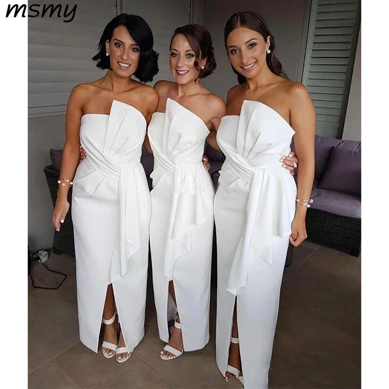 Bridesmaid Dresses Strapless Ankle Length Bridesmaids Gowns Maid of the Honor Wedding Party Dresses
Bridesmaid Dresses Strapless Ankle Length Bridesmaids Gowns Maid of the Honor Wedding Party Dresses