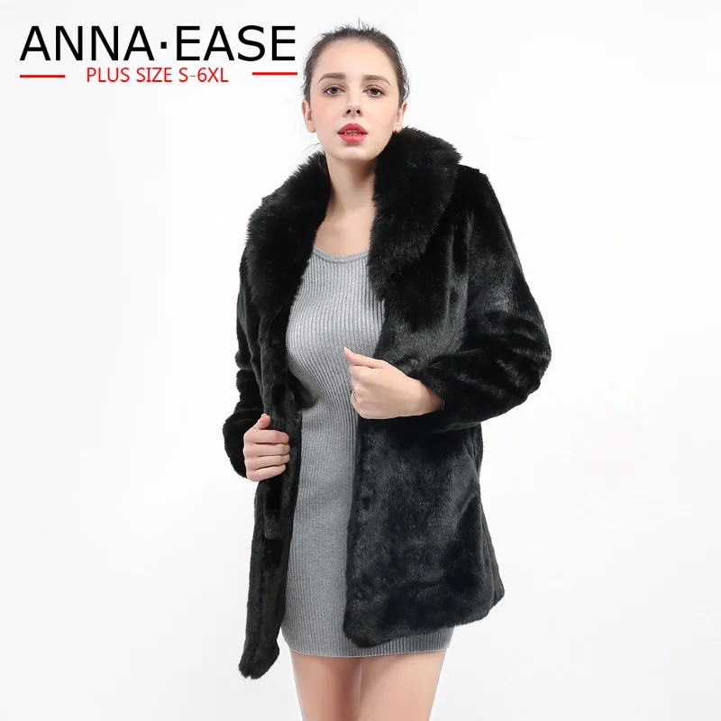 Winter Plus Size 5XL Women's Mink Fur Coat Fox Fur Collar Faux Fur Coats Big Size XXXL 4XL Long Thicken Parka Warm Fur Overcoat
Winter Plus Size 5XL Women's Mink Fur Coat Fox Fur Collar Faux Fur Coats Big Size XXXL 4XL Long Thicken Parka Warm Fur Overcoat