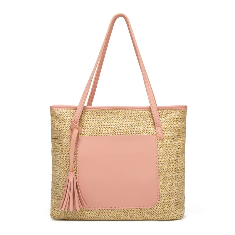Handmade Beach Bag New Straw Weave Handbag Shoulder Bags Messenger Braided Leather Bag women bags high quality luxury handbags
Handmade Beach Bag New Straw Weave Handbag Shoulder Bags Messenger Braided Leather Bag women bags high quality luxury handbags