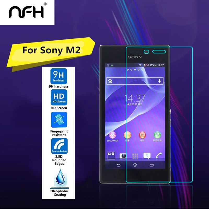 Закаленное стекло 0 3 мм для Sony Xperia M2 S50H D2302 D2303 D2305 D2306 полноразмерная