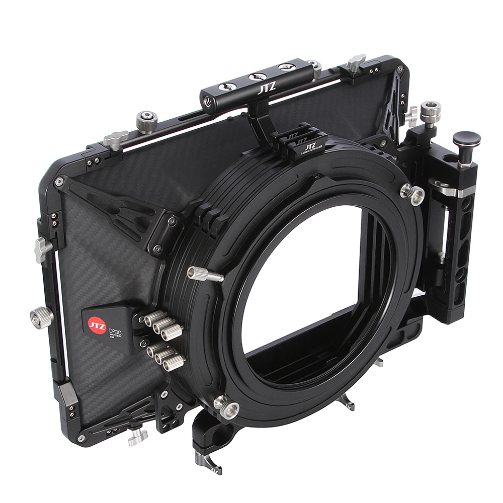 JTZ DP30 550 Cine Carbon Fiber 5.65"x5.65" Swing Away Matte Box 15mm/19mm Rod System
JTZ DP30 550 Cine Carbon Fiber 5.65"x5.65" Swing Away Matte Box 15mm/19mm Rod System