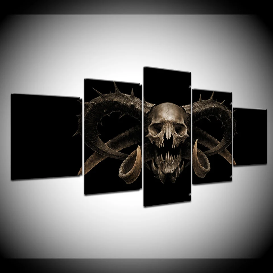 Canvas Painting Art skull 5 Pieces Wall Art Painting Modular Wallpapers Poster Print for living room Home Decor
Canvas Painting Art skull 5 Pieces Wall Art Painting Modular Wallpapers Poster Print for living room Home Decor