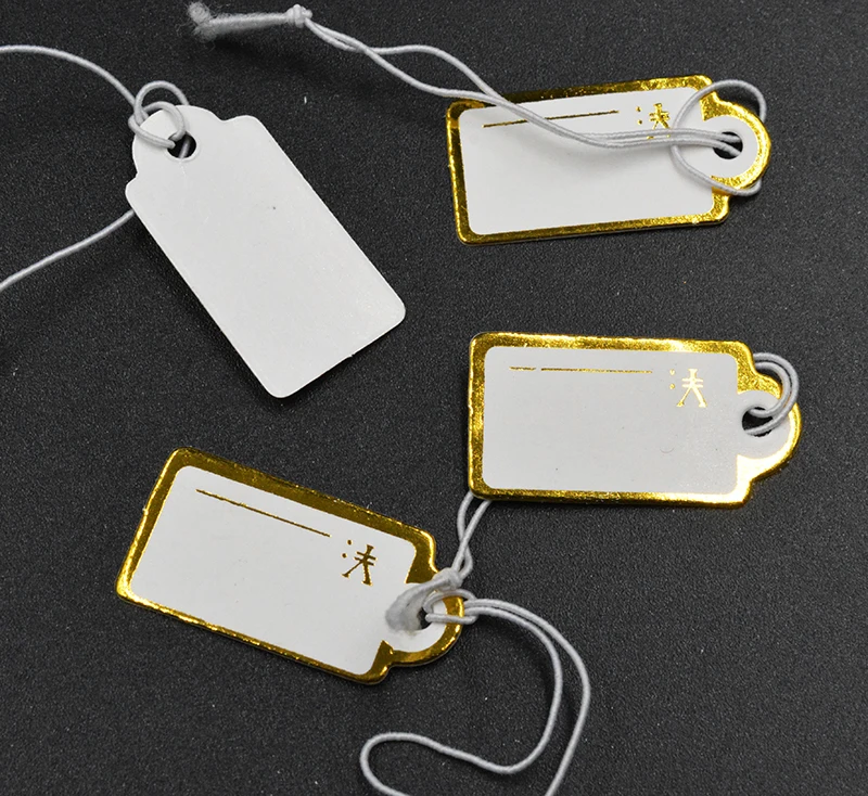 FLTMRH Box hot- 2.5x1.5cm White Necklace Jewellery Display Cards
