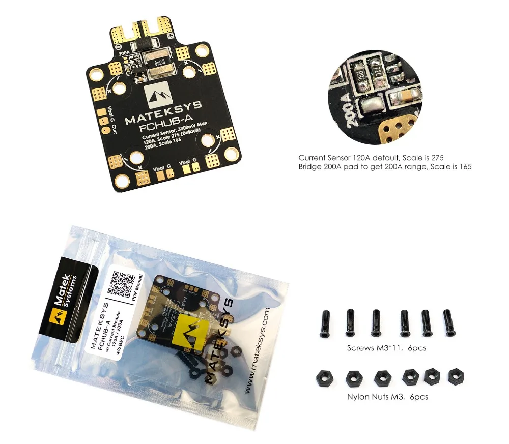 MATEKSYS F411-MINI integrated flight control STM32F411,MPU6000, BFOSD, 6 x PWM / DShot outputs, Built-in BEC 5V 2A, 20x20 mount
MATEKSYS F411-MINI integrated flight control STM32F411,MPU6000, BFOSD, 6 x PWM / DShot outputs, Built-in BEC 5V 2A, 20x20 mount