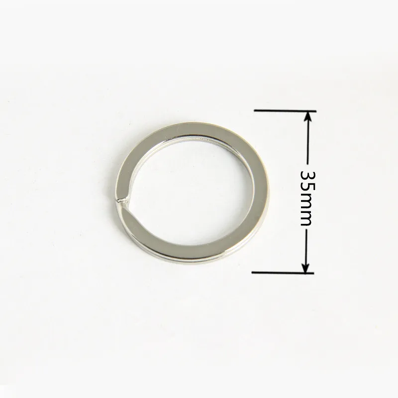 

35mm Metal Key Holder Split Rings Unisex Keyring Keychain Keyfob Accessories Free Shipping 10pcs