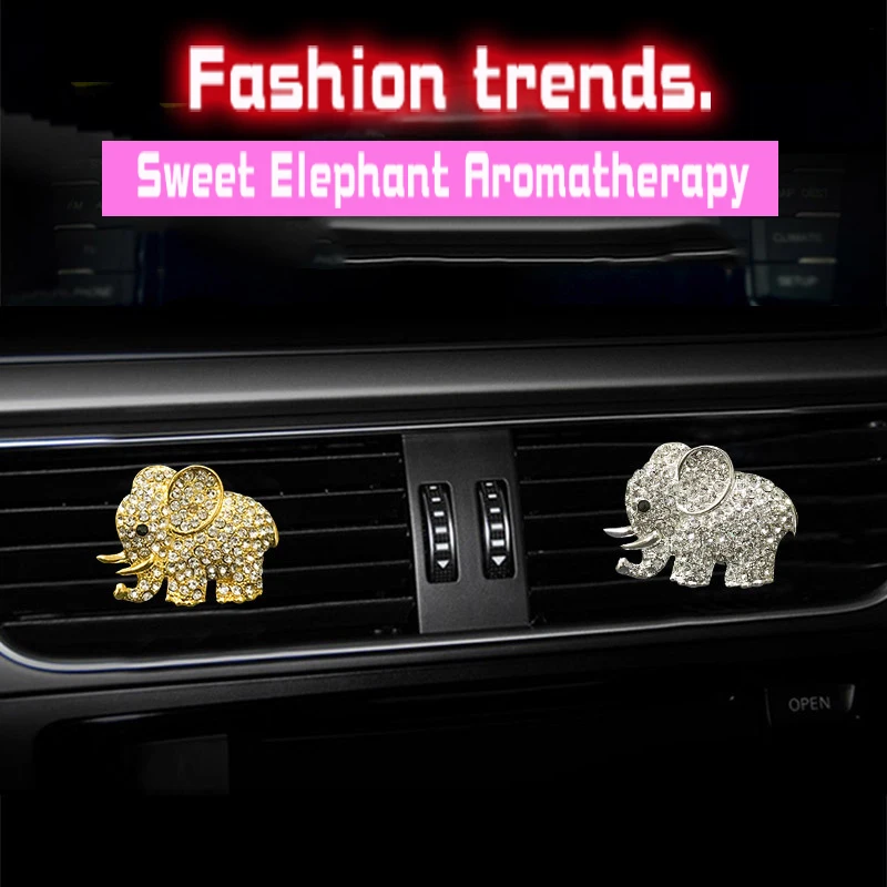 Fashion Trend Water Diamond Elephant car Air conditioning outlet perfume car perfume car interior accessories car fragrance
Fashion Trend Water Diamond Elephant car Air conditioning outlet perfume car perfume car interior accessories car fragrance
