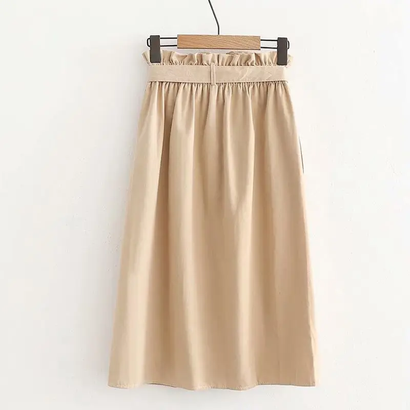 2019 Elegant Button High Waist Skirt Female Pleated Skirt Summer Autumn Womens Skirts
2019 Elegant Button High Waist Skirt Female Pleated Skirt Summer Autumn Womens Skirts