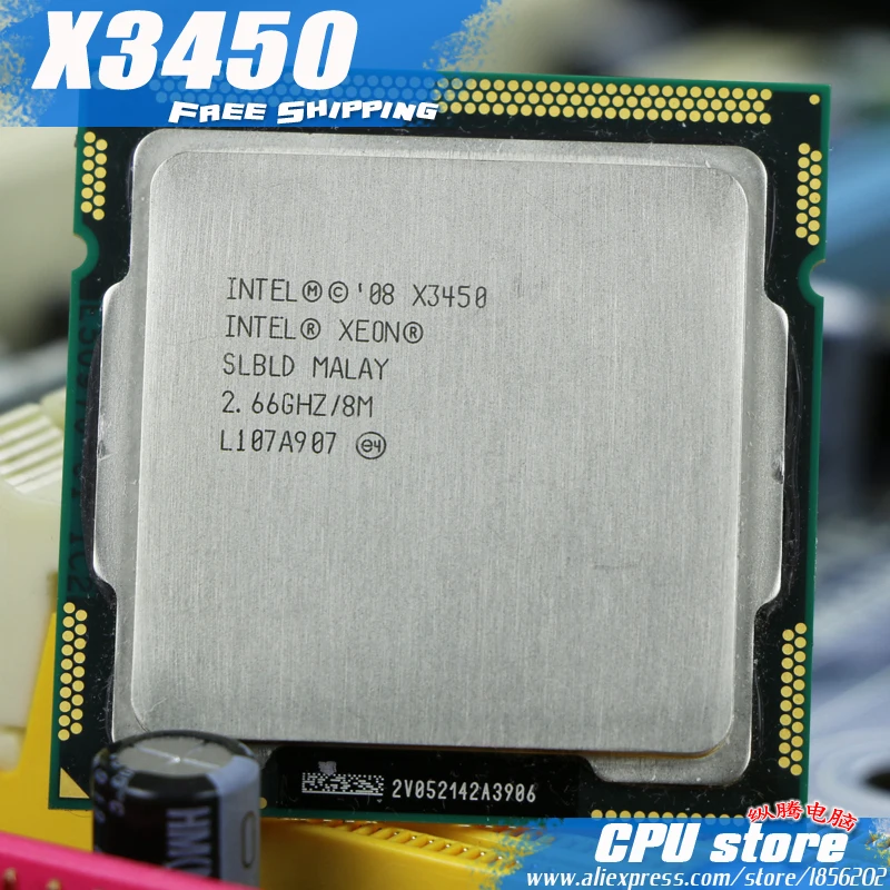 Процессор Intel Xeon X3450 четырехъядерный (8 Мб кэш памяти 2 66 ГГц) LGA1156 настольный
