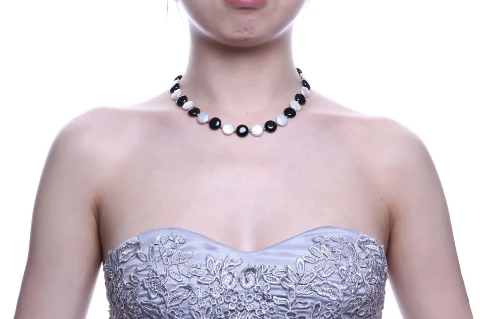 button real freshwater pearl necklaces with natural strand choker jewelry for women white black
button real freshwater pearl necklaces with natural strand choker jewelry for women white black