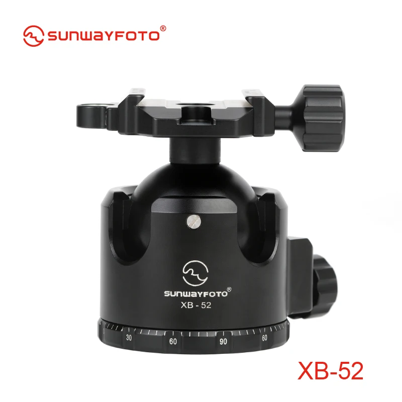 

SUNWAYFOTO XB-52 Low-Profile Tripod head for DSLR Camera Tripode Ballhead Professional Monopod Panoramic Tripod Ball Head