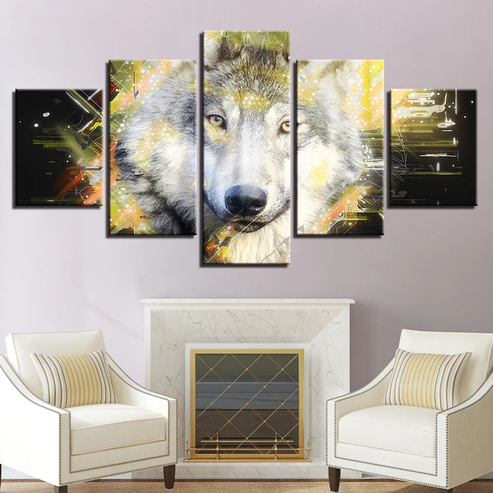 Art Abstract Pictures Modern HD Printed Framework 5 Pieces Animal White Wolf Modular Canvas Paintings Decor For Living Room Wall
Art Abstract Pictures Modern HD Printed Framework 5 Pieces Animal White Wolf Modular Canvas Paintings Decor For Living Room Wall