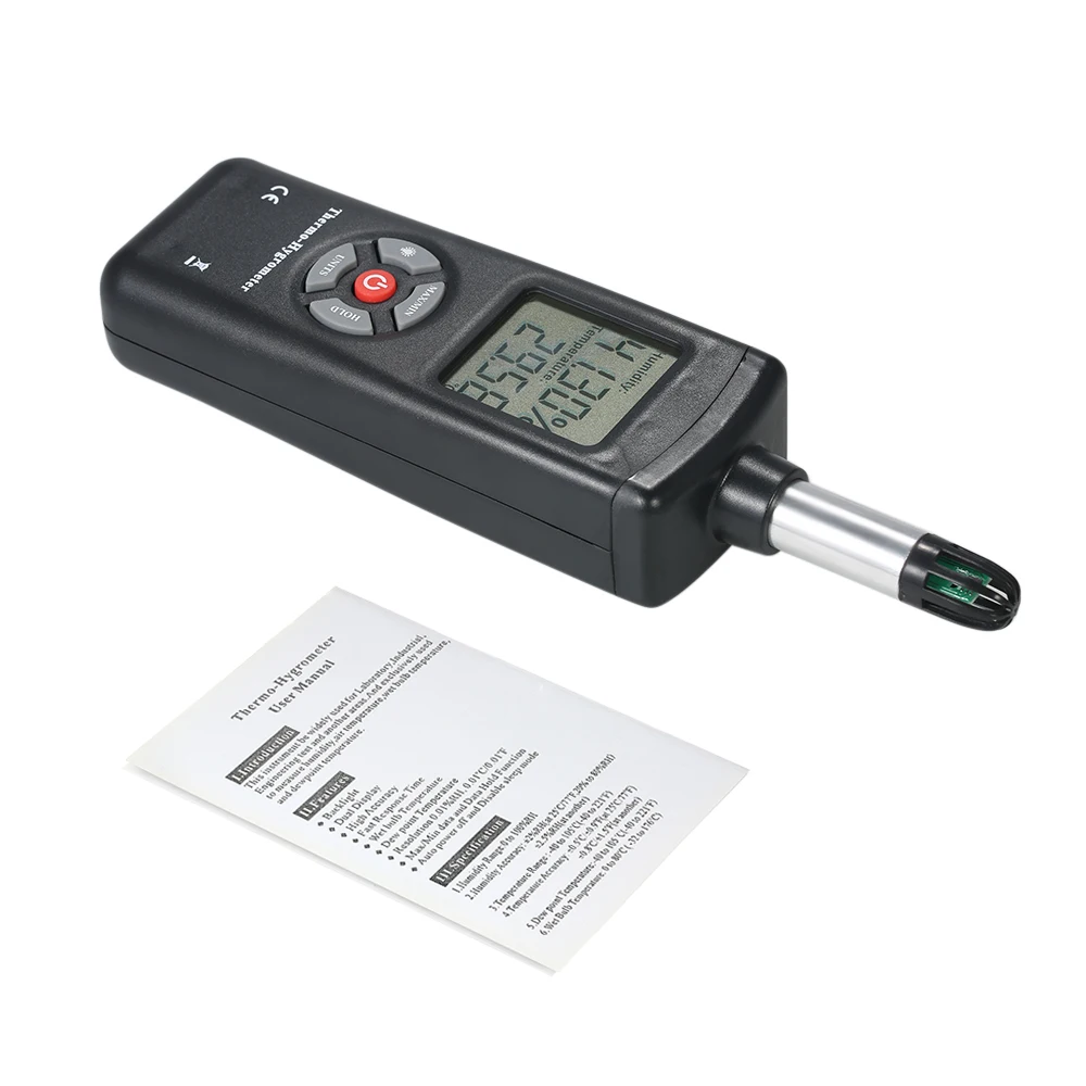 Цифровой термометр-гигрометр с ЖК-дисплеем измеритель температуры и влажности