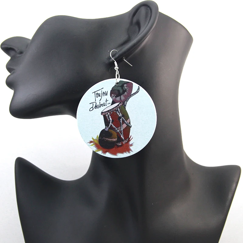 SOMESOOR African Ethnic Power Fist Wooden Drop Earrings Afro Toujou Doubout Design Handmade Wood Dangle Jewelry For Women Gifts
SOMESOOR African Ethnic Power Fist Wooden Drop Earrings Afro Toujou Doubout Design Handmade Wood Dangle Jewelry For Women Gifts
