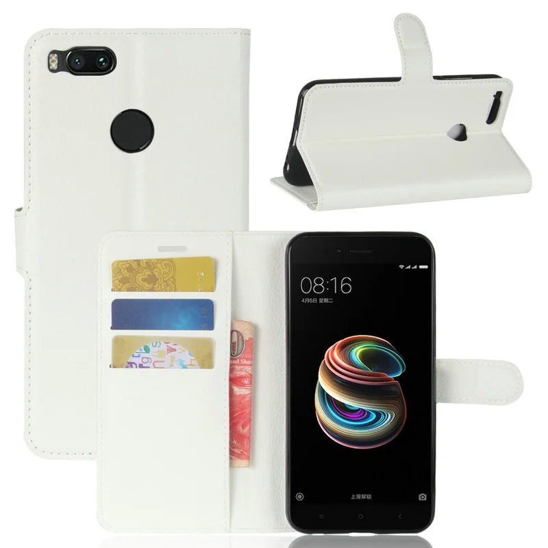 Кожаный чехол-книжка с кошельком для Xiaomi Mi A2 6X Mi6X кожаный чехол A1 5X Mi5X 4 Гб 64 ГБ