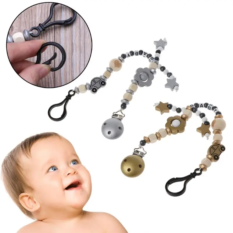 Cartoon Wooden Pacifier Chain Nipple Holder Dummy Clip Chain for Infant Toddler Baby Feeding Teether Pacifiers Leash Strap 2019
Cartoon Wooden Pacifier Chain Nipple Holder Dummy Clip Chain for Infant Toddler Baby Feeding Teether Pacifiers Leash Strap 2019