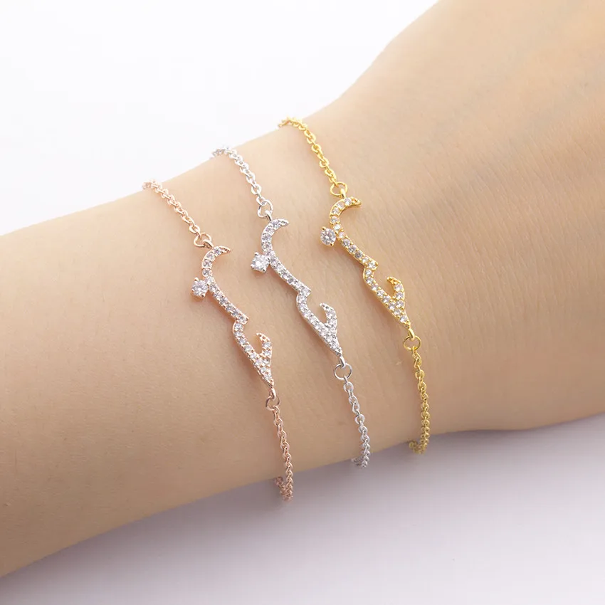 GORGEOUS TALE Hand Chains Jewelry Wedding Gift Stainless Steel Bracelet CZ Arabic Love Vintage Charms Bracelets for Women
GORGEOUS TALE Hand Chains Jewelry Wedding Gift Stainless Steel Bracelet CZ Arabic Love Vintage Charms Bracelets for Women