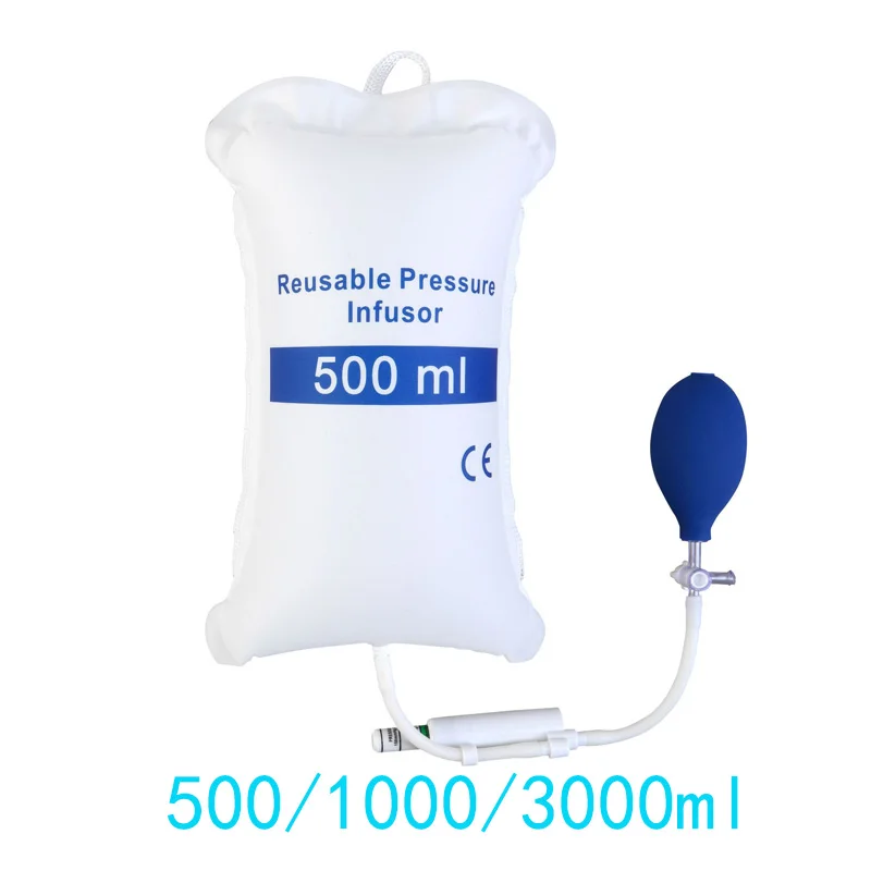 500ml/1000ml/3000ml of the single tube Pressure Infusion bag ,with Pressure display,Valve and ball.
500ml/1000ml/3000ml of the single tube Pressure Infusion bag ,with Pressure display,Valve and ball.