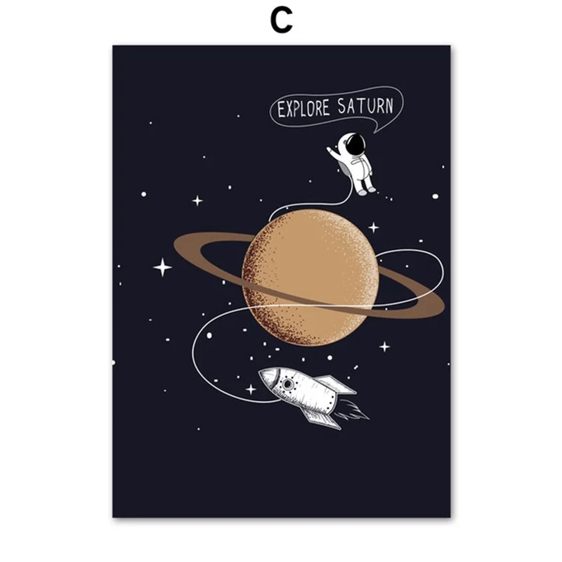 Cartoon Universe Planet Aircraft Astronaut Nordic Posters And Prints Wall Art Canvas Painting Wall Pictures Kids Room Home Decor
Cartoon Universe Planet Aircraft Astronaut Nordic Posters And Prints Wall Art Canvas Painting Wall Pictures Kids Room Home Decor