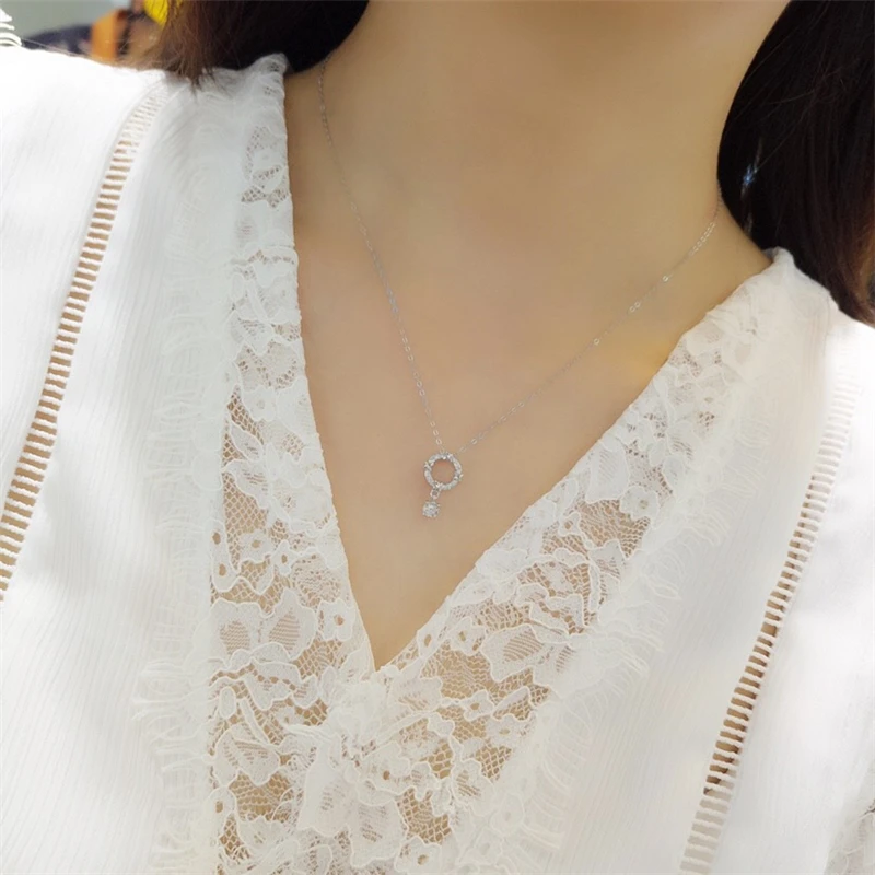 Aazuo 18K Jewelry White Gold Real Diamond Fairy Berlin. Star Necklace Gift For Women Engagement Wedding Party ChristmasAu750
Aazuo 18K Jewelry White Gold Real Diamond Fairy Berlin. Star Necklace Gift For Women Engagement Wedding Party ChristmasAu750