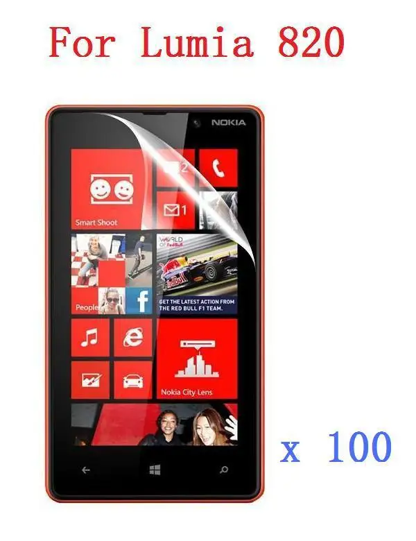 High Clear Screen Protector For Nokia Lumia 820 Transparent Protective Film High Quality +Cleaning Cloth X 100 PCS/Lot
High Clear Screen Protector For Nokia Lumia 820 Transparent Protective Film High Quality +Cleaning Cloth X 100 PCS/Lot