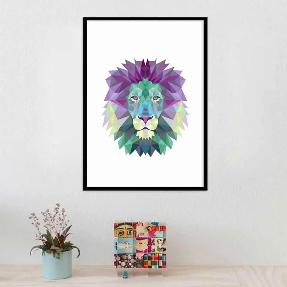 HAOCHU Cartoon Geometry Lion Living Room Home Decor Painting Print Poster Simple Nordic Wall Picture Canvas Painting
HAOCHU Cartoon Geometry Lion Living Room Home Decor Painting Print Poster Simple Nordic Wall Picture Canvas Painting