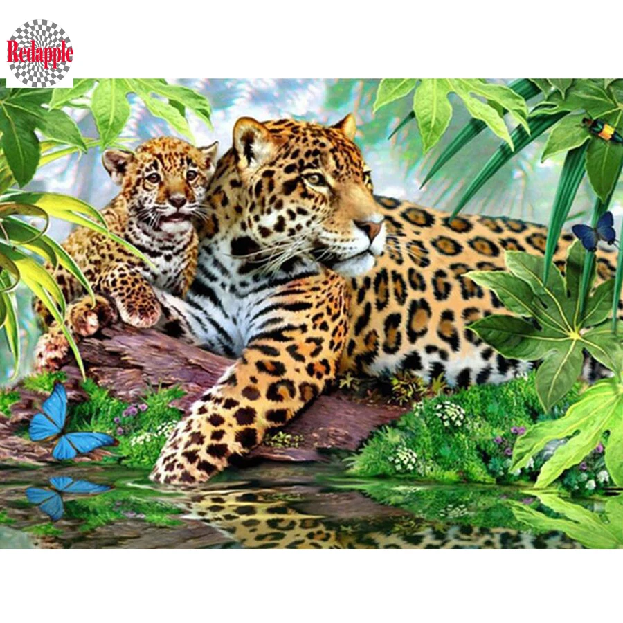 Diamond Painting Animal Cross Stitch Diamond Embroidery Mosaic Leopard picture of Rhinestones Full square Needlework Home Decor
Diamond Painting Animal Cross Stitch Diamond Embroidery Mosaic Leopard picture of Rhinestones Full square Needlework Home Decor