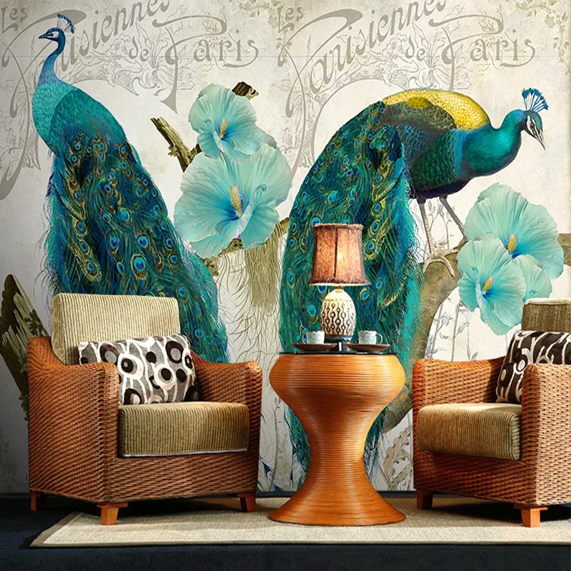 Custom photo wallpaper retro scenery wall painting bedroom living room TV background European Romantic peacock wallpaper mural
Custom photo wallpaper retro scenery wall painting bedroom living room TV background European Romantic peacock wallpaper mural