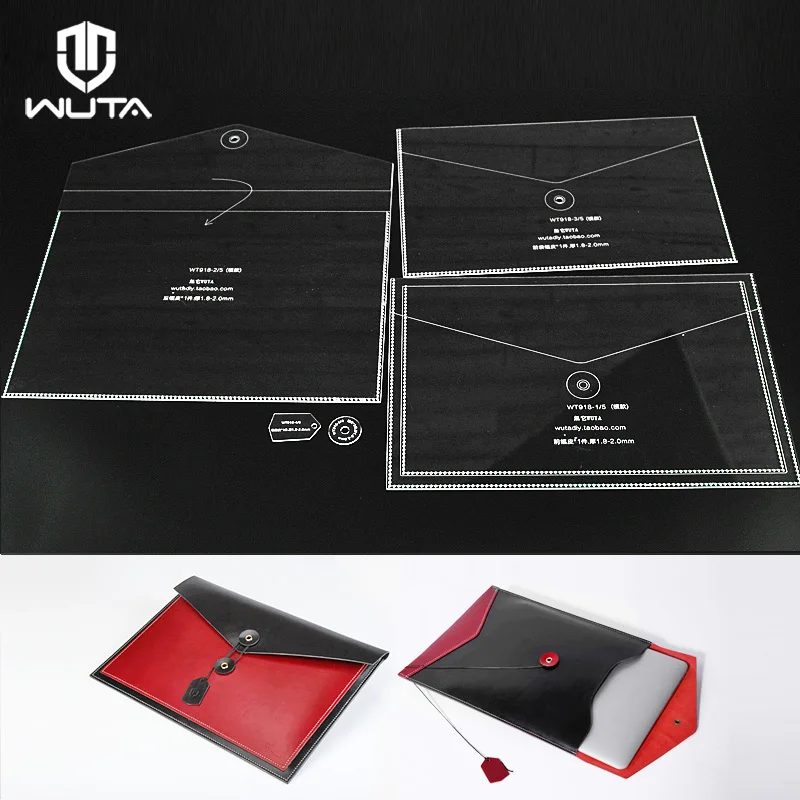 WUTA Horizontal Envelope Laptop Sleeve Bag Case Acrylic Template Notebook Cover Leather Pattern Set for Macbook Air 13" 12" 11"
WUTA Horizontal Envelope Laptop Sleeve Bag Case Acrylic Template Notebook Cover Leather Pattern Set for Macbook Air 13" 12" 11"
