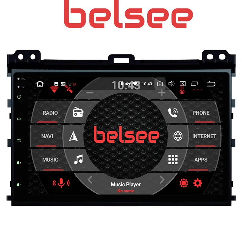 Автомобильная магнитола Belsee диагональ 9 дюймов IPS экран Восьмиядерный Android 8 0