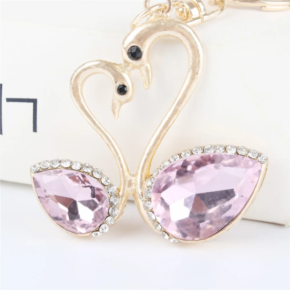 Swan Lover Pendant Charm Rhinestone Crystal Purse Bag Keyring Key Chain Accessories Wedding Party Gift
Swan Lover Pendant Charm Rhinestone Crystal Purse Bag Keyring Key Chain Accessories Wedding Party Gift