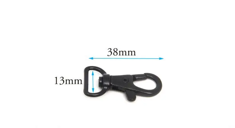 13mmx38mm Gun, Silver,balck trigger snap for bag, hardware accessories,handbag hook swivel clasp Dog clip hook metal Clip Buckle
13mmx38mm Gun, Silver,balck trigger snap for bag, hardware accessories,handbag hook swivel clasp Dog clip hook metal Clip Buckle