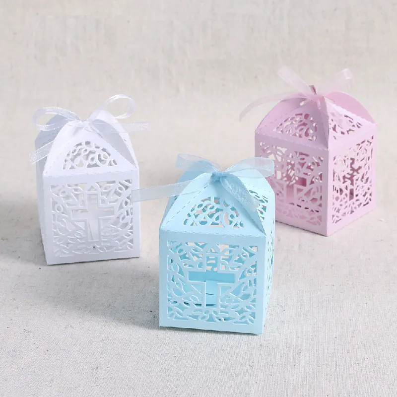 50pcs Hollow Out cross&Bear Paper Candy BOX Gift Boxes Wedding Party Favor Decoration With Ribbon
50pcs Hollow Out cross&Bear Paper Candy BOX Gift Boxes Wedding Party Favor Decoration With Ribbon